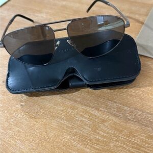 Saint Laurent Aviator Sunglasses with Black Case SL211